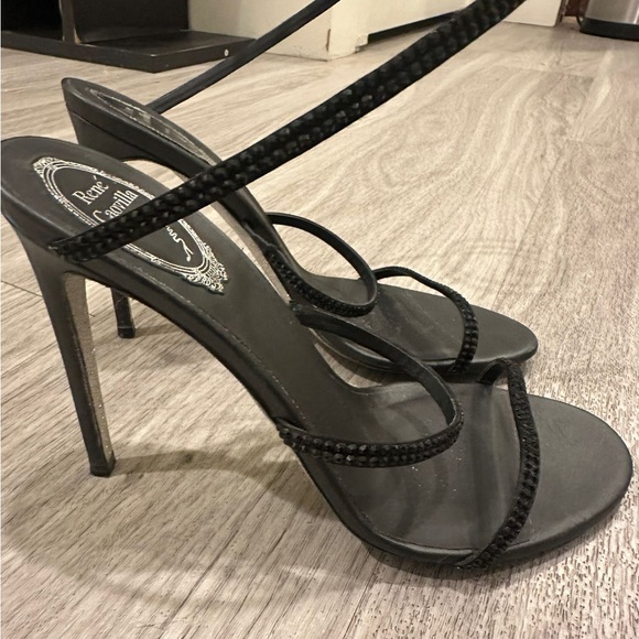 Rene Caovilla black Cleo sandals!!!! Size 40 European - Picture 3 of 8